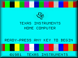 [Bootscreen des TI99/4A]