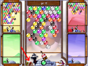Photo of the frozen-bubble game