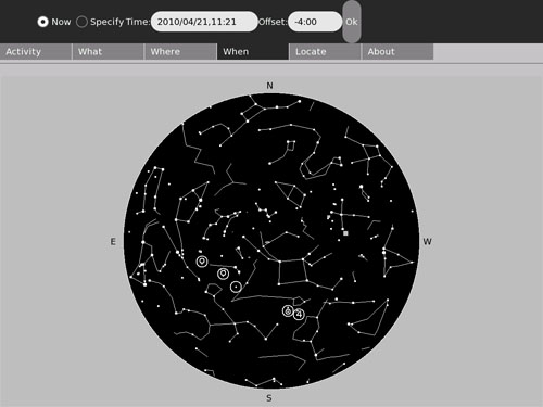 StarChartActivity -- Time