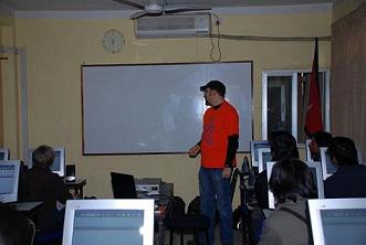 Participants using Squeak.