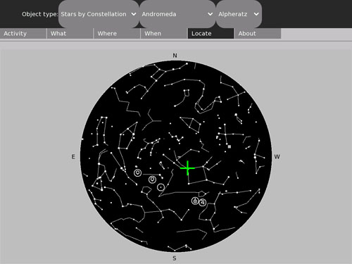 "Locate": One way to locate a star