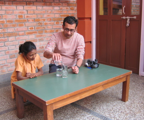 Showing how kids percieve the conservation of matter