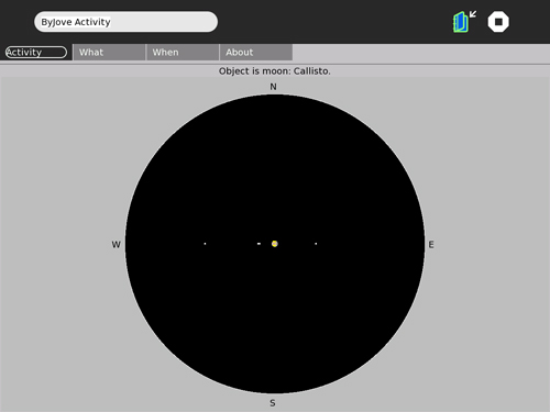 Clicking on Callisto