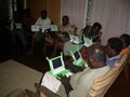 Batuna committee becoming acquainted with the laptops