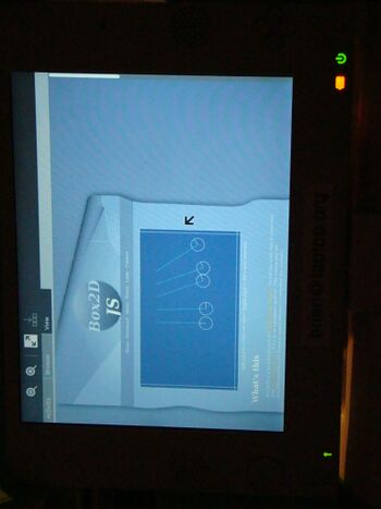 Javascript box2d running 5-ball pendulum