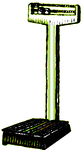 Upright weight scale - for Alex C