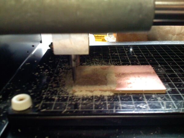 USB Sensor being milled on Roland Modela