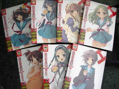 Haruhi DVDs